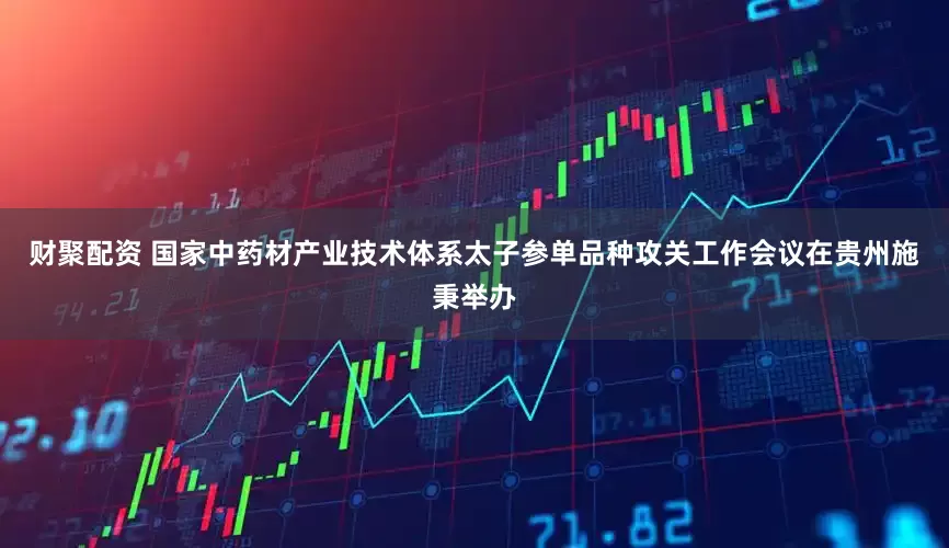 财聚配资 国家中药材产业技术体系太子参单品种攻关工作会议在贵州施秉举办